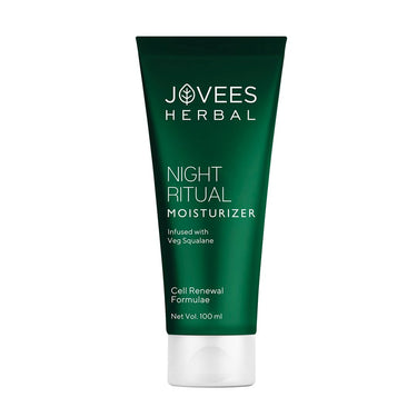 JOVEES Herbal Night Ritual Cream Moisturizer | Prevents Dark Spots | Reduces Fine Line | Skin Renewal & Rejuvenation | Nourishes & Hydrates Skin | Exfoliates |All Skin Types 100Ml